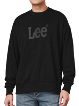 เสื้อสเวตเชิ้ตผู้ชาย LOOSE FIT สีดำ