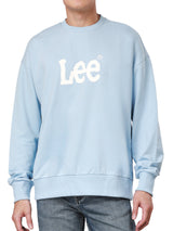 เสื้อสเวตเชิ้ตผู้ชาย LOOSE FIT สีฟ้า