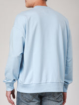 เสื้อสเวตเชิ้ตผู้ชาย LOOSE FIT สีฟ้า