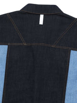 เสื้อแจ็คเก็ตผู้ชาย คอลเลคชั่น LEE X SAUCONY RELAXED FIT สียีนส์เข้ม (ฟอกน้อย)