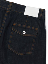 กางเกงยีนส์ผู้ชาย คอลเลคชั่น LEE X SAUCONY RELAXED FIT เอวกลาง ทรงกระบอกใหญ่ สียีนส์เข้ม (ฟอกน้อย)