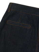 กางเกงยีนส์ผู้ชาย คอลเลคชั่น LEE X SAUCONY RELAXED FIT เอวกลาง ทรงกระบอกใหญ่ สียีนส์เข้ม (ฟอกน้อย)