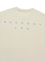 เสื้อยืดแขนยาวผู้ชาย คอลเลคชั่น LEE X SAUCONY RELAXED FIT สีครีม