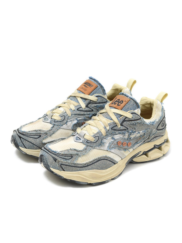 รองเท้าผ้าใบผู้ชาย คอลเลคชั่น LEE X SAUCONY สียีนส์กลาง