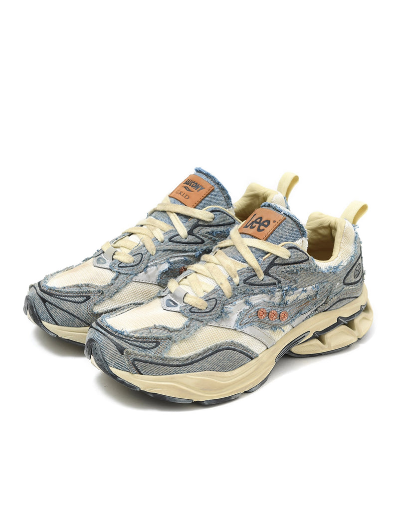 รองเท้าผ้าใบผู้ชาย คอลเลคชั่น LEE X SAUCONY สียีนส์กลาง