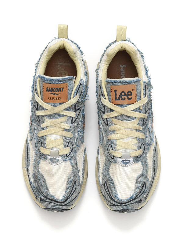 รองเท้าผ้าใบผู้ชาย คอลเลคชั่น LEE X SAUCONY สียีนส์กลาง