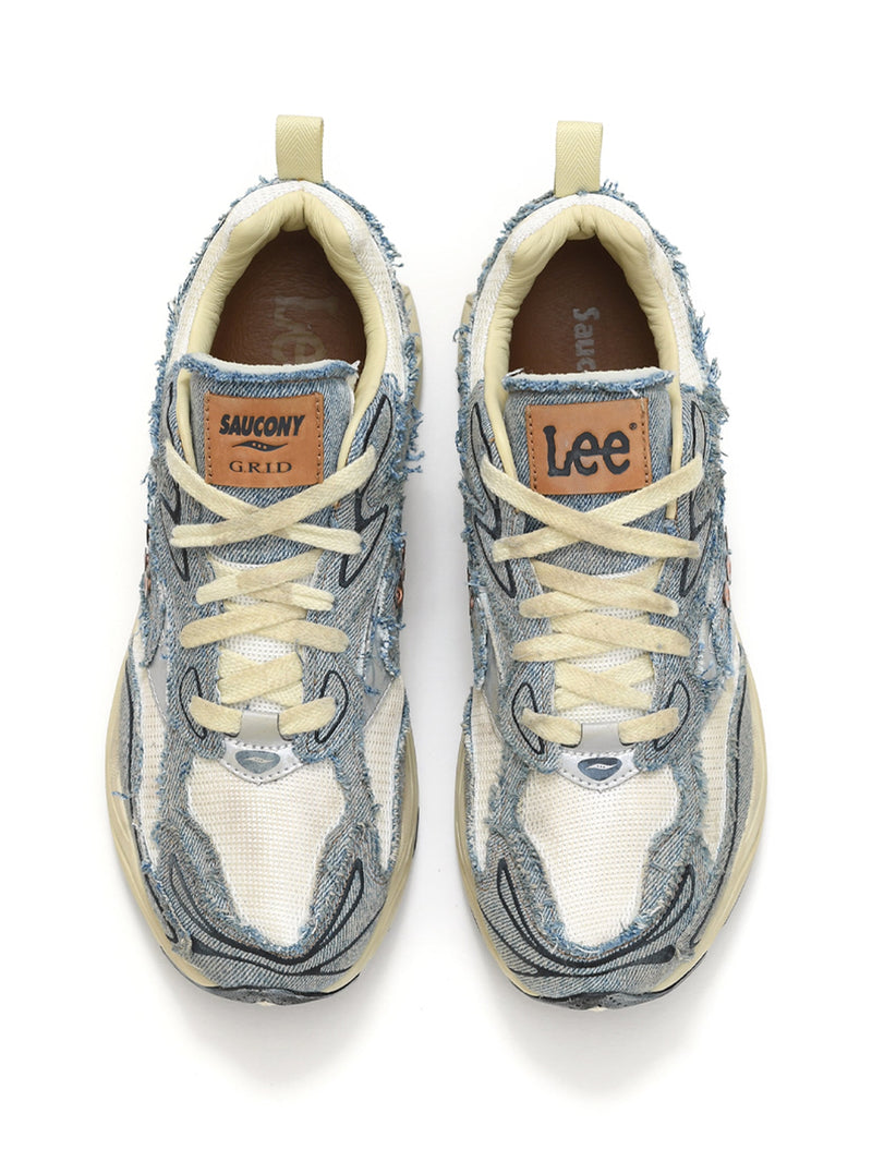 รองเท้าผ้าใบผู้ชาย คอลเลคชั่น LEE X SAUCONY สียีนส์กลาง