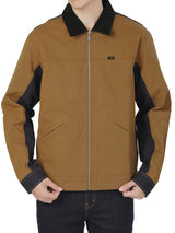 REGULAR FIT MEN'S JACKET BROWN