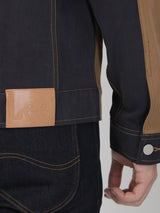 REGULAR FIT MEN'S JACKET BROWN
