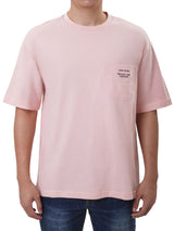 เสื้อยืดแขนสั้นผู้ชาย คอลเลคชั่น DENIM OBSESSION LOOSE FIT สีชมพู