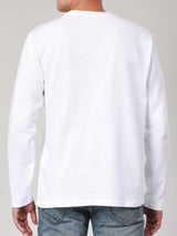 เสื้อยืดแขนยาวผู้ชาย คอลเลคชั่น DENIM OBSESSION COMFORT FIT สีขาว