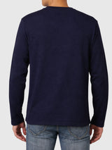 เสื้อยืดแขนยาวผู้ชาย คอลเลคชั่น DENIM OBSESSION COMFORT FIT สีกรมท่า