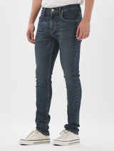 RAMONE FIT LOW RISE SLIM MEN'S JEANS MID INDIGO