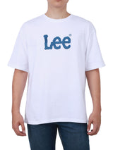 เสื้อยืดแขนสั้นผู้ชาย LOOSE FIT สีขาว