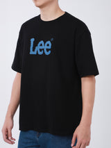 เสื้อยืดแขนสั้นผู้ชาย LOOSE FIT สีดำ