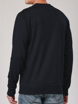 เสื้อสเวตเชิ้ตผู้ชาย ทรงตรง สีกรมท่า