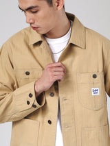 เสื้อแจ็คเก็ตผู้ชาย คอลเลคชั่น 101 ทรงตรง สีน้ำตาล