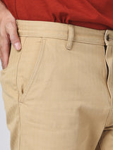 REGULAR FIT 101 COLLECTION MID RISE MEN'S PANTS BROWN