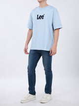 เสื้อยืดแขนสั้นผู้ชาย LOOSE FIT สีฟ้า