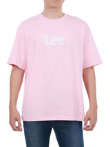 เสื้อยืดแขนสั้นผู้ชาย LOOSE FIT สีชมพู