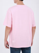 เสื้อยืดแขนสั้นผู้ชาย LOOSE FIT สีชมพู