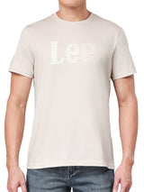 เสื้อยืดแขนสั้นผู้ชาย ทรงตรง สีน้ำตาล