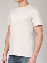 เสื้อยืดแขนสั้นผู้ชาย ทรงตรง สีน้ำตาล