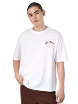 LOOSE FIT CHINESE NEW YEAR 2026 COLLECTION MEN'S SHORT SLEEVE T-SHIRT WHITE
