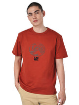 COMFORT FIT 101 COLLECTION MEN'S SHORT SLEEVE T-SHIRT BROWN