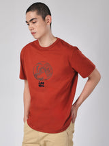 COMFORT FIT 101 COLLECTION MEN'S SHORT SLEEVE T-SHIRT BROWN