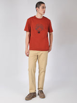 COMFORT FIT 101 COLLECTION MEN'S SHORT SLEEVE T-SHIRT BROWN