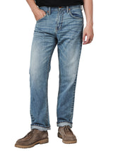 101 COLLECTION DEAN FIT MID RISE REGULAR MEN'S JEANS LIGHT INDIGO