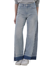 WIDE LEG FIT DENIM OBSESSION COLLECTION HIGH RISE RELAXED WOMEN'S JEANS LIGHT INDIGO