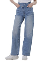 WIDE LEG FIT DENIM OBSESSION COLLECTION HIGH RISE RELAXED WOMEN'S JEANS LIGHT INDIGO