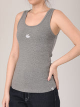 เสื้อกล้ามผู้หญิง ทรงตรง สีเทา