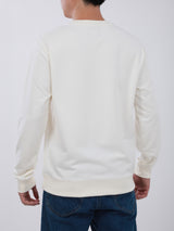 เสื้อสเวตเชิ้ตผู้ชาย ทรงตรง สีครีม