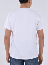 เสื้อยืดแขนสั้นผู้ชาย COMFORT FIT สีขาว