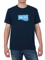 เสื้อยืดแขนสั้นผู้ชาย COMFORT FIT สีกรมท่า