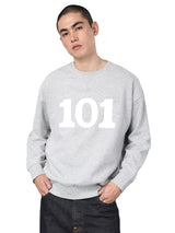 เสื้อสเวตเชิ้ตผู้ชาย คอลเลคชั่น 101 LOOSE FIT สีเทา