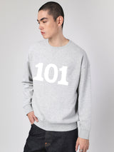 เสื้อสเวตเชิ้ตผู้ชาย คอลเลคชั่น 101 LOOSE FIT สีเทา