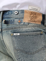 กางเกงยีนส์ (ริมน้ำเงิน) ผู้ชาย คอลเลคชั่น 101 RETRO STRAIGHT FIT เอวสูง ทรงกระบอก สียีนส์อ่อน