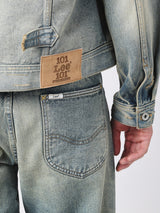 เสื้อแจ็คเก็ตผู้ชาย คอลเลคชั่น 101 COMFORT FIT สียีนส์อ่อน