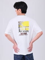 เสื้อยืดแขนสั้นผู้ชาย LOOSE FIT สีครีม