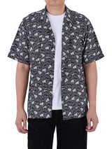 เสื้อเชิ้ตแขนสั้นผู้ชาย COMFORT FIT สีดำ