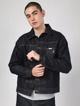 เสื้อแจ็คเก็ตผู้ชาย คอลเลคชั่น 101 COMFORT FIT สียีนส์เข้ม