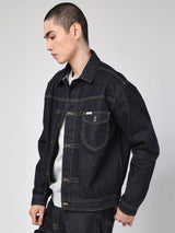 เสื้อแจ็คเก็ตผู้ชาย คอลเลคชั่น 101 COMFORT FIT สียีนส์เข้ม