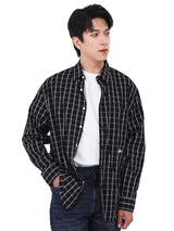 COMFORT FIT MEN'S LONG SLEEVE SHIRT BLACK