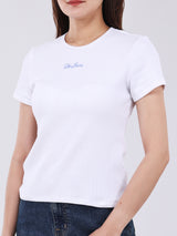 SLIM FIT WOMEN'S SHORT SLEEVE T-SHIRT WHITE