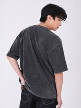 LOOSE FIT MEN'S SHORT SLEEVE T-SHIRT BLACK