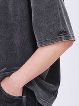 LOOSE FIT MEN'S SHORT SLEEVE T-SHIRT BLACK